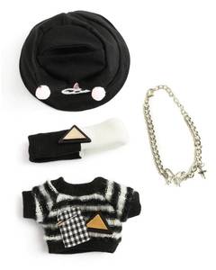 lot 4430 image: BAIKEA Doll Clothes for 17cm Dolls Fashion Accessories for Dress Up No Doll Stripes