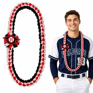lot 6020 image: Baseball Graduation Lei 2026, Sports Ribbon Lei for Baseball & Softball lot of 3
