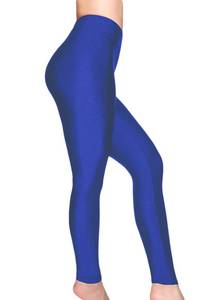 lot 6025 image: Romastory Womens Stretched Shiny Sports Leggings Elastic Yoga Pants Tights (S, Royal Blue) size S