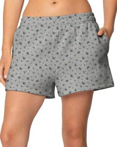 lot 6092 image: BAIGRAM Women Cozy High Waist Ditsy Floral Fleece Sweat Shorts Cute Y2K Lounge Running Athletic Track Shorts Side Pockets size M