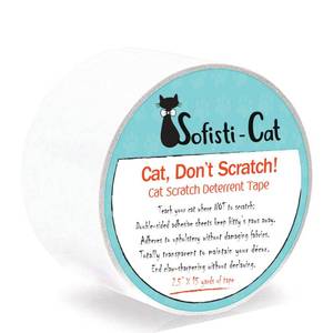 lot 6094 image: Sofisti-Cat Training Tape, Cat Tape for Furniture, Scratch Deterrent Keep Cats from Scratching Furniture with Our Double -Sided Repellent, 2.5 x 15 Roll