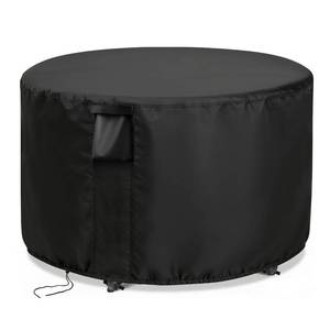 lot 6486 image: Jungda Patio Furniture Covers Round, 36 Inch Outdoor Round Dinner Table Cover Waterproof, Rounds Patio Coffee Table Cover for All Weather Resistant - 36 x 28 Inch