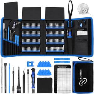 lot 10215 image: STREBITO Electronics Precision Screwdriver Sets 142-Piece with 120 Bits Magnetic Repair Tool Kit for iPhone, MacBook, Computer, Laptop, PC, Tablet, PS4, Xbox, Nintendo, Game Console
