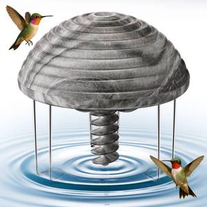 lot 10265 image: Hohean Water Agitator for Bird Bath, Battery Birdbath Water Circulator, Waterproof and Quiet, Energy Saving Bird Bathtub Mixer for Patio Garden Pond Decoration (Gray Texture,1 Pack)