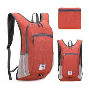 DOJUNS Hiking Backpack 15L Small Travel Backpack Lightweight Foldable Daypack Packable Camping Backpacks for Women Men (Orange)