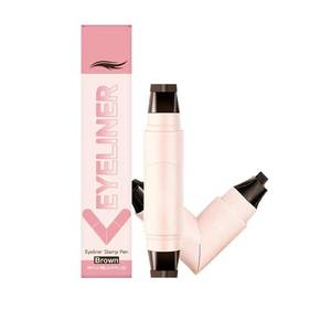 lot 12192 image: Rotating Eyeliner Stamp Pen, 2026 New Foldable Winged Gel Set for Perfect Cat Eye, Waterproof Smudge-Proof Quick Dry Wingliner Wing Eyeliner Stamp for Beginners(Brown)