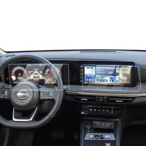 lot 12201 image: Karltys Upgrade 2 Pack Screen Protector for Nissan Kicks 2025 2026 12.3 inch No Glare & Fingerprint Tempered Glass 2025 2026 Nissan Kicks S Accessories