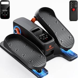 lot 13030 image: Under Desk Elliptical Exercise Machine, Quiet Seated Pedal Exerciser for Senior, Dual-Direction Elliptical Leg Exerciser with Monitor & Remote for Home Office, 12 Manual Speeds & 12 Auto Modes
