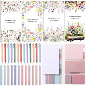 lot 14171 image: Thenshop 26 Pcs Book Annotation Kit for Women Back to School Supplies, 4 Pack Sticky Note Set of 2112 Sheets Pastel Sticky Notes Tabs Dividers, 12 Highlighters, 10 Gel Pens for Teacher Office Gifts