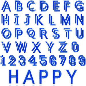 lot 14241 image: ASTARON 72 Pcs Iron on Letters and Numbers Patches, 1.5 Inch Letters A-Z Numbers 0-9 Embroidered Applique Patches Alphabet Cloth Patch for Clothes, Bags, Socks, Jeans, Hat, DIY Accessories(Blue)