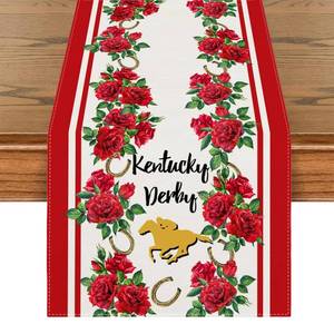 lot 14249 image: Kentucky Decorations Kentucky Table Runner Horse Racing Party Favors Kentucky Decorations and Supplies for Home Party Table