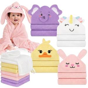 lot 14263 image: 12 PCS Baby Bath Towels Set, Baby Towels for Newborn Bath Essentials Gifts