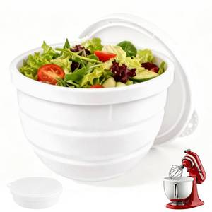 lot 14337 image: Foldable Silicone Bowl Liners for KitchenAid Tilt-Head 5QT Mixer,Mixing Bowls Insert with Lids��Dishwasher-Safe Food-Grade for Stand Mixer Accessories and Attachments(White, 1 included)