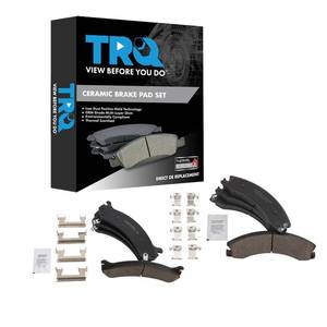 lot 19203 image: TRQ Brake Pads Ceramic Compatible with 2009-2020 Chevrolet Express 3500 GMC Savana 3500