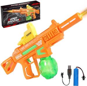 lot 19801 image: 2 PCS Electric Water Gun, Ultimate Battle Blaster Water Guns with Realistic Gun Muzzle Flame High Capacity Automatic Squirt Guns Summer Outdoor Beach Swimming Pool Party Toy for Adult Kids��Orange��