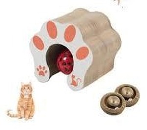 lot 4355 image: 2PCS Kitty Curls Cat Toy,Magic Organ Cat Toy,Cat Scratcher for Grinding Claw Cardboard Cat Toys,Interactive Scratch Pad with Toy Ball00