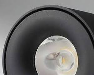 lot 4362 image: Track Mounted LED Spotlight with White Honeycomb Lens