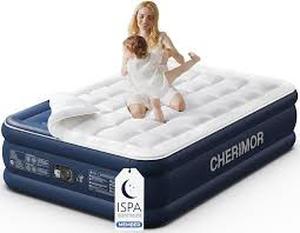 lot 5144 image: Cherimor Air Mattress with Built-in Pump size queen