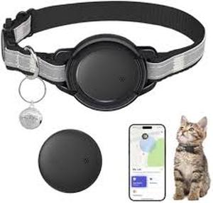 lot 6007 image: Vebiso GPS Tracker for Dogs (1 Pack), Mini GPS Cat Tracker, Smart Pet Activity Tracker (iOS Only), No Monthly Fee, Compatible with Apple Find My, Anti-Lost, Finder Tag for VehiclesPetsKidsItems