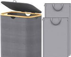 lot 6048 image: Double Laundry Hamper