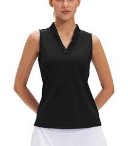 lot 6052 image: FISOEW Womens Sleeveless Top Black size S