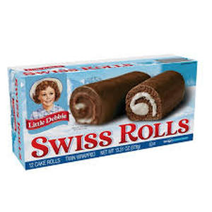 lot 6087 image: Little Debbie Swiss Rolls 12 Cake Rolls Twin Wrapped 13.31 oz