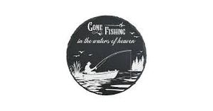 lot 10284 image: Memorial Slate Stone for Loss of father Sympathy Gifts in Memor fishin