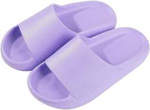 lot 10496 image: Slide Sandals Purple Size 12.5 with Drainage Holes