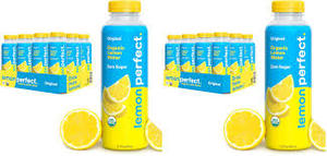 lot 13026 image: Lemon Perfect Organic Lemon Water Zero Sugar 12-Pack Bottles
