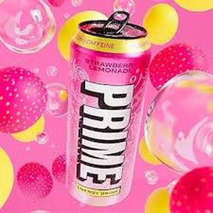 lot 13029 image: Prime Energy Drink 12-Pack 16 fl oz Strawberry Lemonade