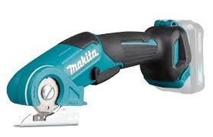 Makita Electric Fabric Cutter with 4 Blades and Carrying Case