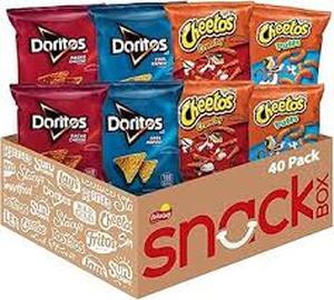 lot 19154 image: Frito-Lay 40 Count Doritos Cheetos Mix Variety Pack 38.75 OZ