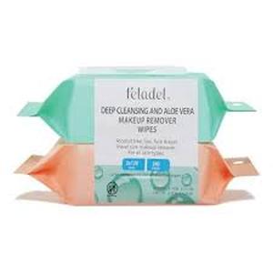 lot 20352 image: feladel Deep Cleansing Wipes Makeup Remover Micellar 120 Pieces
