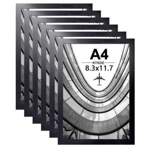 lot 1685 image: KTKDE A4 Picture Frame Set of 6, 8.3x11.7 In Certificates Documents Frames Black,Poster Frames, Modern Style Wood Composite Frame Wall Gallery Photo Frames Home Decor best gift