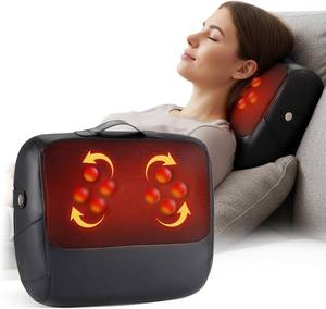 lot 1704 image: KNQZE Shiatsu Back Massager for Pain Relief with Heat, Fathers Day Gift, Deep Tissue Massage Cushion, Dual-Side Heating & Lumbar Support, Portable Chair Massager for Neck, Shoulder, Gifts for Mom Dad