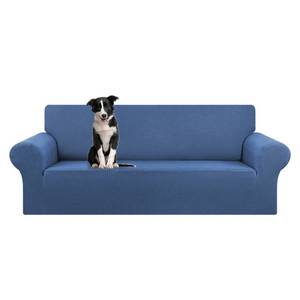lot 1712 image: KEKUOU Stretch Oversized Sofa Slipcover 1 Piece Couch Sofa Cover (94-110) Furniture Protector 4 Seater Sofa with Elastic Bottom for Kids,Pet.Jacquard Checked Pattern Fabric(X Large,Riverside)
