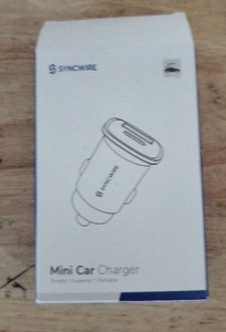 lot 2168 image: Sansure Car Charger USB-C with Coiled Cable and Adapter
