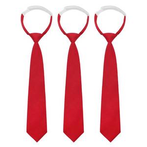 lot 2264 image: LHXzizizi Ties for Women, Womens Tie Adjustable Pre-tied Neckties for Girls Boys Uniform School Cosplay Wedding Party Prom (3Red)