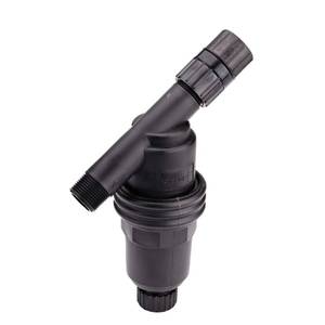 lot 4093 image: Raindrip R605DT Y Filter, 34-Inch MPT X 34-Inch MPT, for Drip Irrigation Systems, Connect to Pipe such as Sprinkler Riser, Removable Filter, Black