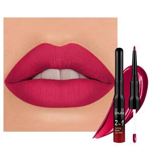 lot 4447 image: evpct 1Pcs Ruby Rose Red Matte Lip Liner & Liquid Lipstick Stain Makeup Set for Women, Red Lip Liner Stain Long Lasting Waterproof Smudge Proof, Cruelty Free Lip Stick Makeup 24 hours originales, 58