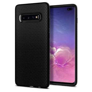 lot 4503 image: Spigen for Galaxy S10 Plus Case, Liquid Air No Magnet Ring Military-Grade Protection - Matte Black
