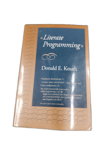 lot 6147 image: Literate Programming by Donald E. Knuth