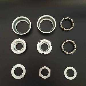 lot 8074 image: WDWLYPGM One-Piece Bottom Bracket Cup Set Bearings, 2 Cup Bottom Bracket Set Silver