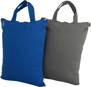 lot 8076 image: MOM & BAB Wet Bags for Baby  Travel  Cloth Diapers  Swimsuits and Towel  Wet Dry Bag for Breast Pump Parts, Gym, Yoga  Water & Odor Resistant (Blue&Gray)