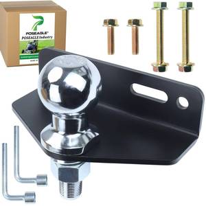 lot 8077 image: POSEAGLE Upgraded Universal Heavy Duty Zero Turn Mower Trailer Hitch
