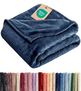 lot 9357 image: Ultra Soft Fleece Blanket King Size - Flannel Fleece Luxury King Blanket - Lightweight for Couch Bed Chair - Thick, Warm and Breathable - All Season Cozy Fuzzy, Anti-Static Microplush Bedding, Navy
