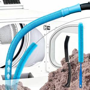 lot 9364 image: Dryer Vent Cleaner Kit with Universal Vacuum Hose Attachement Compatible with Most Vacuum Cleaners, Dryer Lint Cleaner Remover with 3 size Lint Brush for Deep Cleaning, HVAC, Home Cleaning Tools