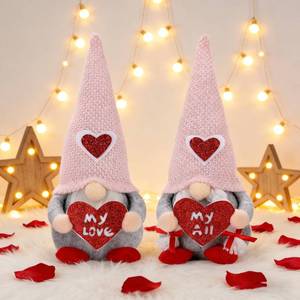 lot 10057 image: Poonhnxz Valentines Day Gnome Plush,Valentine Couple Plush Gnomes Decorations for Home, Indoor, Office - Valentine Gifts for Her, Wife, Teacher, Girls - Wedding Gift for Husband & Wife