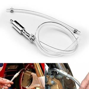lot 10065 image: Nomocale 2 PCS Motorcycle Brake Bleeder Hose Kit, Vehicle Clutch Drained Bleeder Tool, Universal Filler Pipe Clutch Hydraulic Brake One-Way Check Valve, Durable Repair Accessories (Silver)