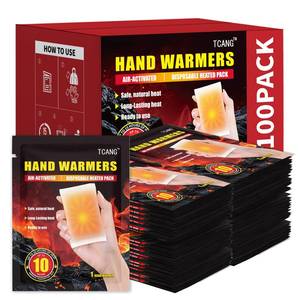 lot 13069 image: Hand Warmers Disposable 100 Pack - Up to 10 Hours of Heat - Super Long Lasting Air Activated Warmers, All Natural & Portable for Body, Hands & Toes - Odorless Hot Warmer Gifts for Winter Work